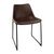 Bolero Side Chairs in Brown - Powder Coated Steel with Frame - Vintage Style