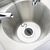 Vogue Mini Hand Wash Basin Made of Stainless Steel with Plug and Chain Model A