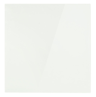 Normalansicht - Ecobra Magnetische Glasboard-Tafel Serie EASE, 45 x 45 cm, weiß