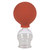 Schröpfglas mit Ball 2,5 cm, Schröpfgläser mit Saugball, medizinisch Schröpfen