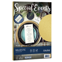 Carta metallizzata Special Events - A4 - 120 gr - oro - Favini - conf. 20 fogli
