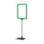 Tischaufsteller / Kundenstopper / Plakatständer „Serie A” | grün ähnl. RAL 6032 schwarz / grün DIN A4