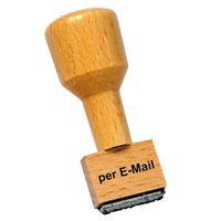 SoldanPlus Holzstempel "per E-Mail"