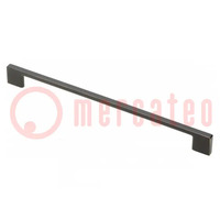 Holder; ZnAL; antique copper; H: 27.5mm; L: 289mm; W: 8.5mm; handle