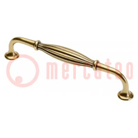 Holder; ZnAL; antique brass; H: 31mm; L: 143mm; W: 15mm; ABIATE