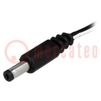 Cavo; 2x0,5mm2; cavo,DC 4,8/1,7 spina; dritto; nero; 1,5m