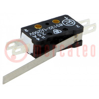 Microswitch SNAP ACTION; 2.5A/250VAC; 0.3A/220VDC; with lever