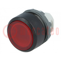 Switch: push-button; 22mm; Stabl.pos: 1; red; MLB-1; IP66; flat; MPI