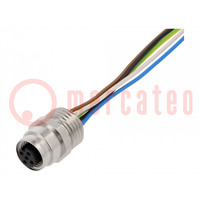 Socket; M12; PIN: 5; female; A code-DeviceNet / CANopen; 2m; cables