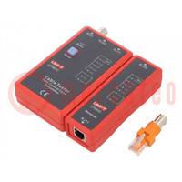 Tester: LAN wiring; LED; RJ11,RJ45; Features: automatic power-off
