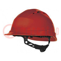 Beschermende helm; regelbaar; Afmeting: 53÷63mm; rood; 1kV