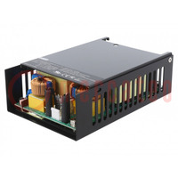 Power supply: switched-mode; open; 390/500W; 80÷264VDC; 80÷264VAC
