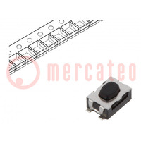 Microswitch TACT; SPST-NO; Pos: 2; 0.05A/32VDC; SMT; none; 4N; 1.9mm