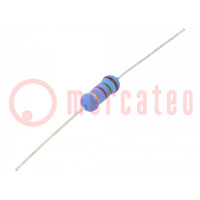 Resistor: metal oxide; 1.5kΩ; 2W; ±5%; Ø5x12mm; -55÷155°C