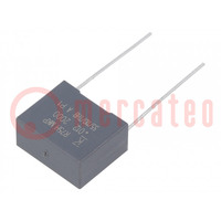 Capacitor: polypropylene; R75; 12nF; 18x8.5x14.5mm; THT; ±5%; 15mm