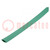 Krimpkous; zonder lijm; 2: 1; 3,2mm; L: 1m; groen; polyolefin