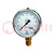 Manometer; 0÷400bar; Class: 1.6; 63mm; Temp: -20÷60°C; 213.53