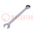 Sleutel; ringsteek-,met ratel; 24mm; chroom-vanadium