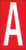 Buchstaben - A, Rot, 38 x 22 mm, Baumwoll-Vinylgewebe, Selbstklebend, B-500