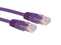 Cables Direct URT-600V networking cable Violet 0.5 m Cat5e U/UTP (UTP)