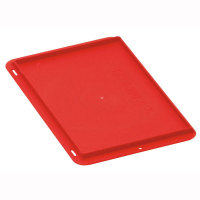 Auflagedeckel für Schwerlast-Transportkästen, 1 VE = 4 Stück, 40,0 x 30,0 cm Version: 01 - rot