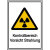 Warnschild/Strahlenschutz Kontrollbereich Vorsicht Strahlung,Alu, 21,00x29,70 cm