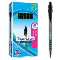 Paper Mate 2108217 FlexGrip Gel Pens Black Pack Of 12