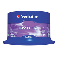 Verbatim DVD PlusR 16xSpindle Pk50 43550