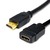 Przedłużacz do kabli video HDMI M - HDMI F, HDMI 1.4 - High Speed with Ethernet, 5m, pozłacane złącza, czarny