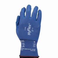 Gloves HyFlex� size 10, blueFORTIX nitrile foam coating, cord waistband,