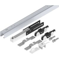 Produktbild zu HELM 53 Set ferramenta soffitto legno 50 kg binario L=1700 mm 1 ammort. argento