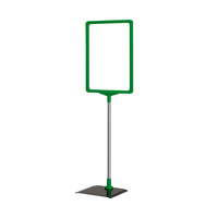 Stojak na stół / Stojak reklamowy / Stojak plakatowy "Serie A" | zielony, zbliżony do RAL 6032 czarny / zielony A4