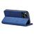 5_Magnet Fancy Case Hülle für iPhone 14 Flip Cover Wallet Stand blau