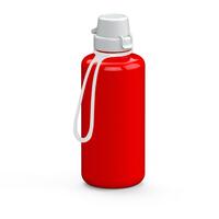 Artikelbild Trinkflasche "School", 1,0 l, inkl. Strap, rot/weiß