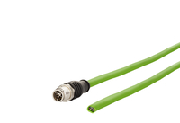 M12 Industrial Ethernet Leitung, X-kodiert, 5,0 m, M12 Stecker gerade - freies Leitungsende, PUR
