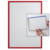 Dokumentenhalter X-tra!Line selbstklebend, A4, Hartfolie, matt, rot