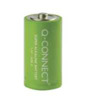 Q-CONNECT 2 x C Einwegbatterie Alkali