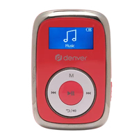 Denver MPS-316R reproductor MP3/MP4 Reproductor de MP3 16 GB Metálico, Rojo, Blanco