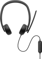 DELL WH3024 Headset Bedraad Hoofdband Oproepen/muziek USB Type-C Zwart