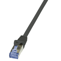 LogiLink 5.0m, Cat6A câble de réseau Noir 5 m Cat6/6e/6a S/FTP (S-STP)