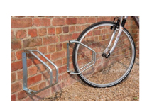 Mottez B049Q Fahrradhalter Fahrradhalterung für den Außenbereich Metallisch