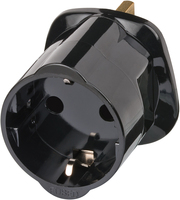 Brennenstuhl 1508533010 adapter wtyczek zasilających Typ G (UK) Czarny