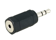 Microconnect AUDALX cambiador de género para cable 3.5mm 2,5mm Negro