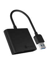 ICY BOX IB-CR301-U3 geheugenkaartlezer USB 3.2 Gen 1 (3.1 Gen 1) Zwart
