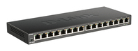 D-Link DGS-1016S Beállítást nem igénylő (unmanaged) Gigabit Ethernet (10/100/1000) Fekete