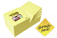 3M 654P12SS karteczka samoprzylepna Kwadrat Żółty 90 ark. Samoprzylepny