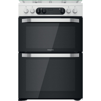 Hotpoint HDM67G9C2CW/UK Freestanding cooker Electric Gas Black A