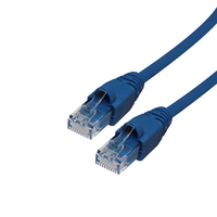 Videk Cat6 Booted UTP RJ45 to RJ45 Patch Cable Blue 30Mtr