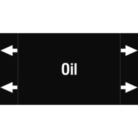 Brady ISO20560PM-115X60-OIL etichetta autoadesiva Rettangolo Permanente Nero, Bianco 1 pz