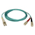 Tripp Lite N816-10M cable de fibra optica 2x SC 2x LC OM3 Beige, Turquesa
